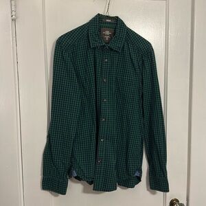 H&M green plaid shirt